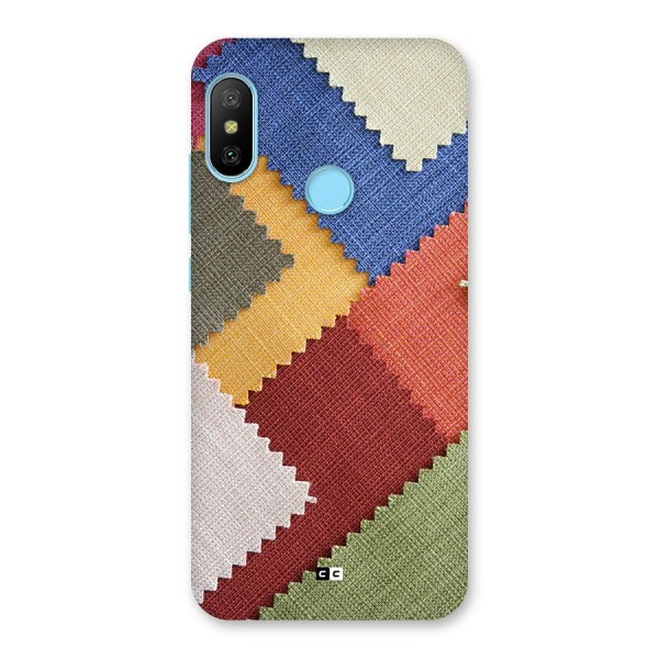 Printed Fabric Back Case for Redmi 6 Pro