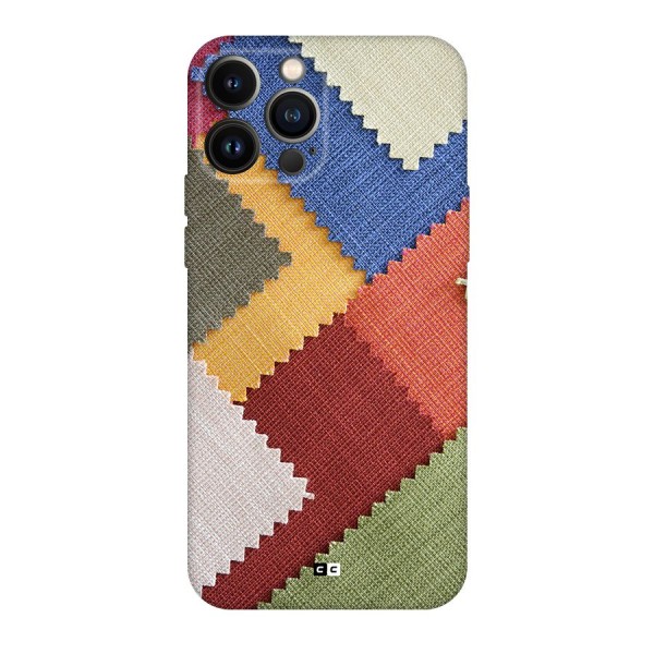 Printed Fabric Back Case for iPhone 13 Pro Max