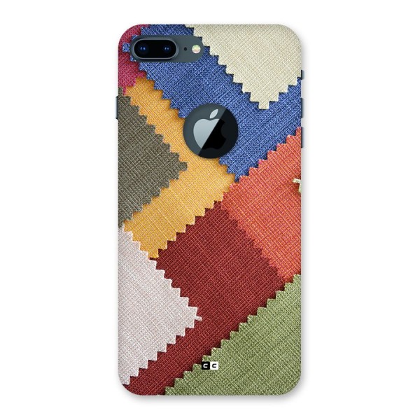 Printed Fabric Back Case for iPhone 7 Plus Logo Cut