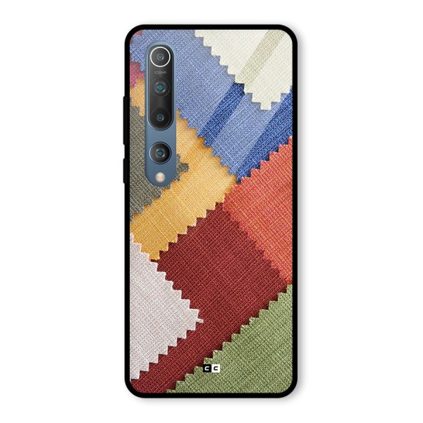 Printed Fabric Glass Back Case for Mi 10