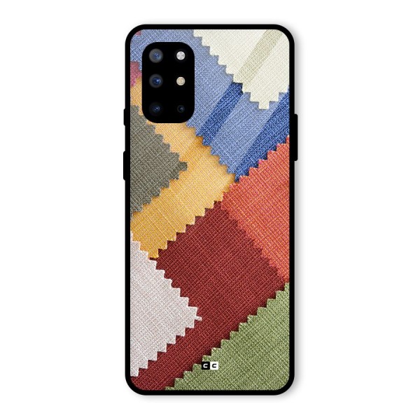 Printed Fabric Glass Back Case for OnePlus 8T