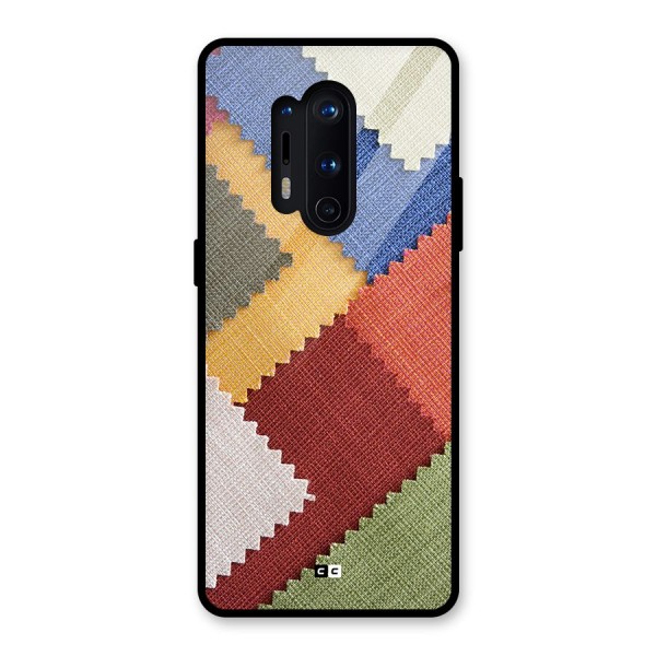 Printed Fabric Glass Back Case for OnePlus 8 Pro