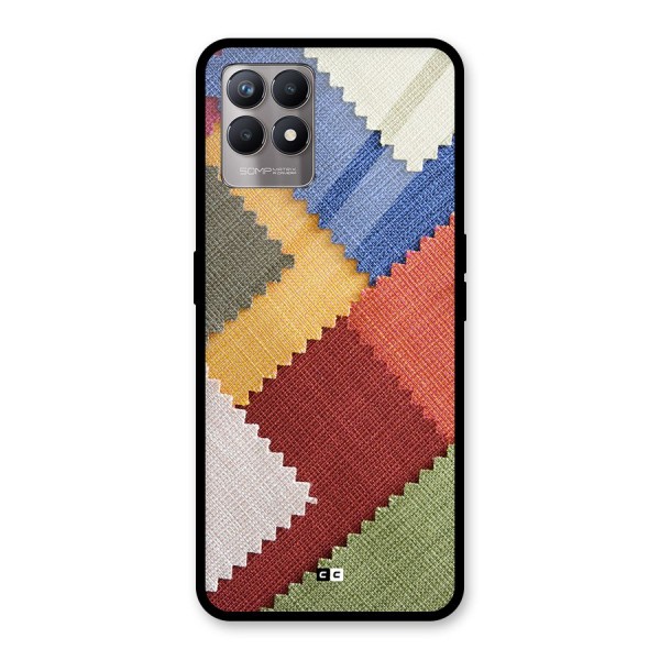 Printed Fabric Glass Back Case for Realme Narzo 50