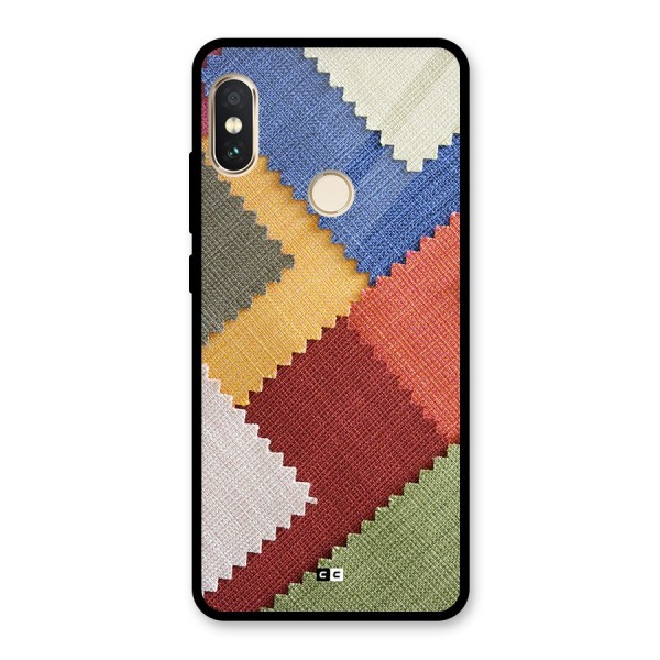 Printed Fabric Glass Back Case for Redmi Note 5 Pro