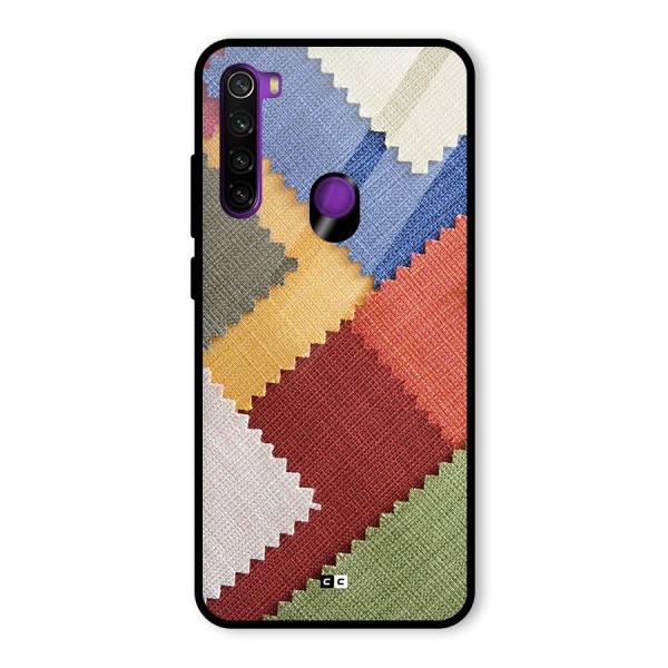 Printed Fabric Glass Back Case for Redmi Note 8