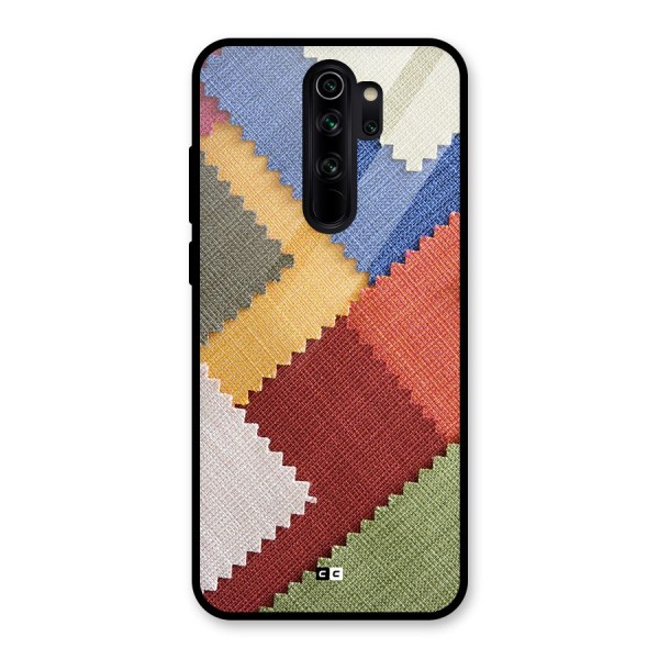 Printed Fabric Glass Back Case for Redmi Note 8 Pro