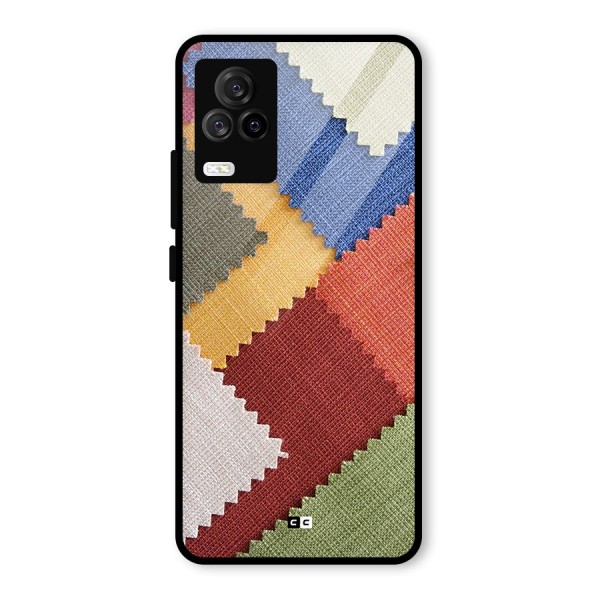 Printed Fabric Glass Back Case for Vivo iQOO 7 Legend 5G