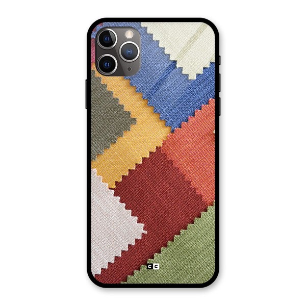 Printed Fabric Glass Back Case for iPhone 11 Pro Max