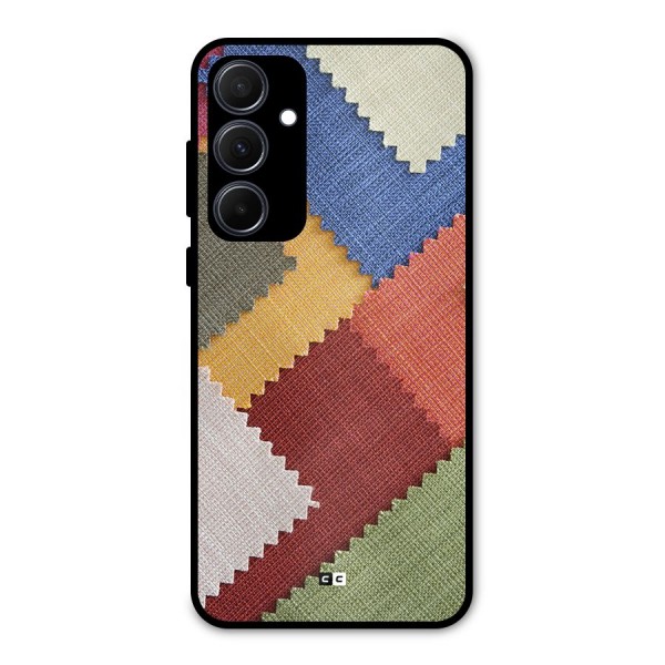 Printed Fabric Metal Back Case for Galaxy A35