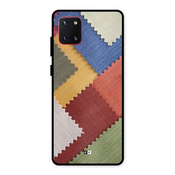 Printed Fabric Metal Back Case for Galaxy Note 10 Lite