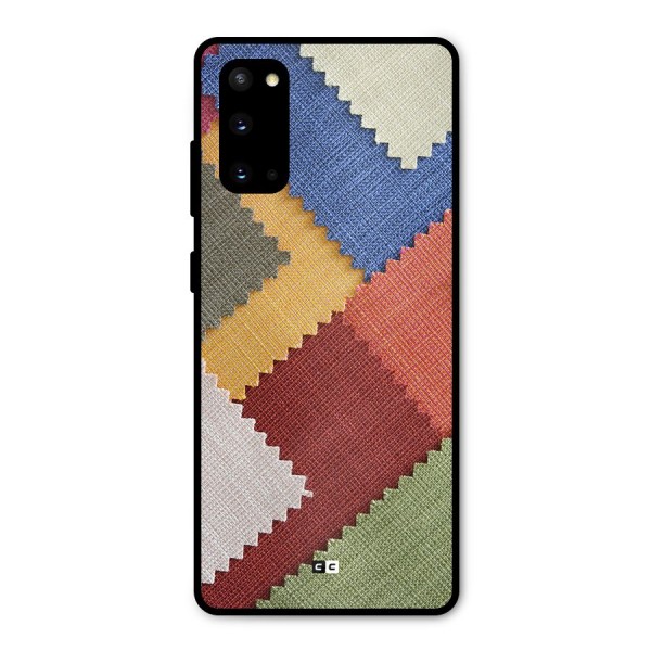 Printed Fabric Metal Back Case for Galaxy S20