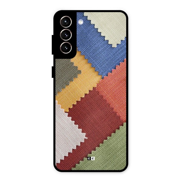 Printed Fabric Metal Back Case for Galaxy S21 Plus