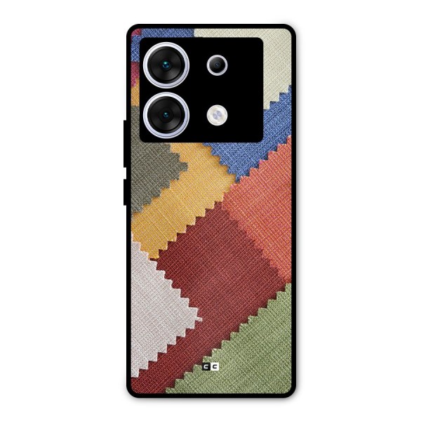 Printed Fabric Metal Back Case for Infinix Zero 30 5G