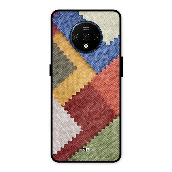 Printed Fabric Metal Back Case for OnePlus 7T