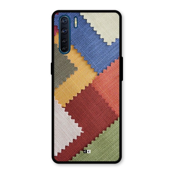 Printed Fabric Metal Back Case for Oppo F15