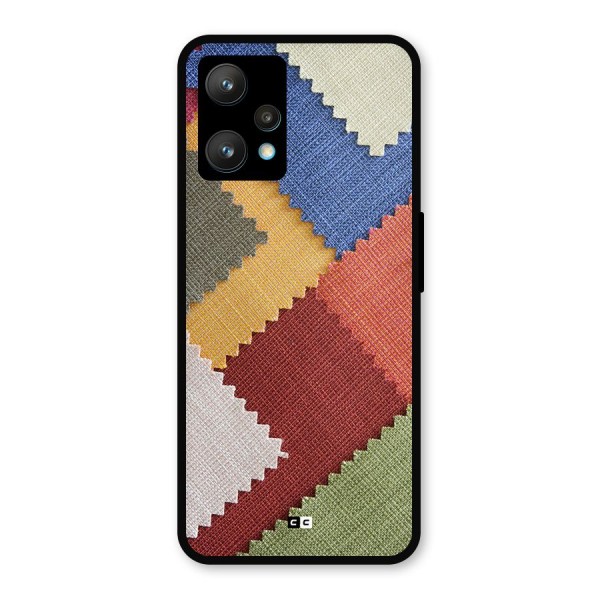 Printed Fabric Metal Back Case for Realme 9