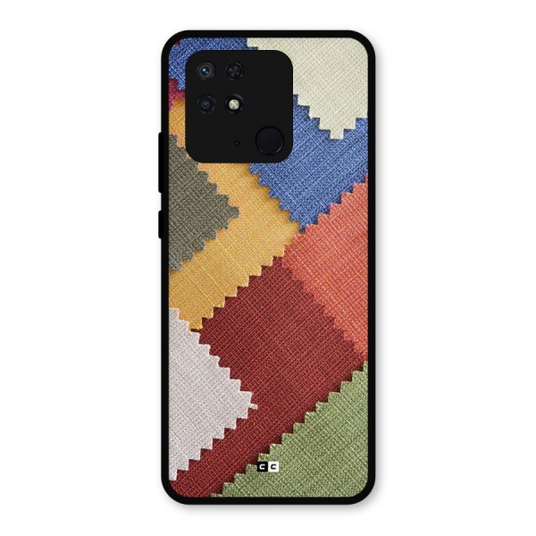 Printed Fabric Metal Back Case for Redmi 10 Power