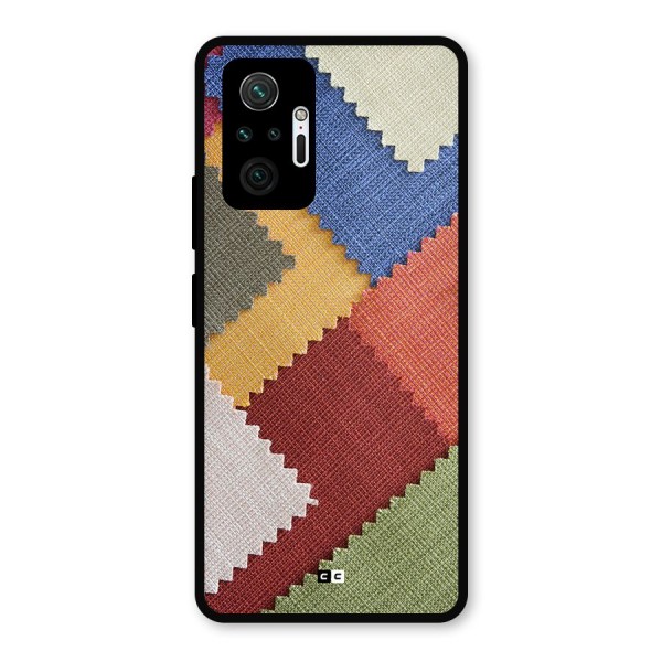 Printed Fabric Metal Back Case for Redmi Note 10 Pro Max