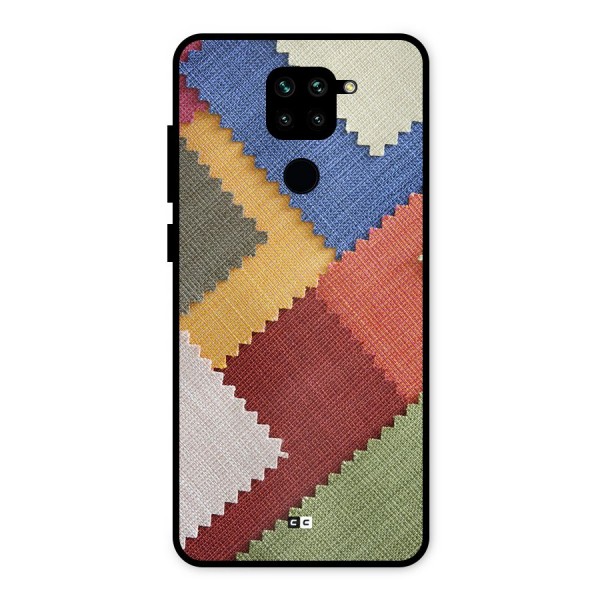 Printed Fabric Metal Back Case for Redmi Note 9