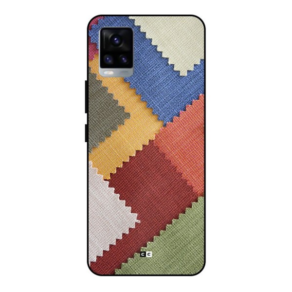 Printed Fabric Metal Back Case for Vivo V20
