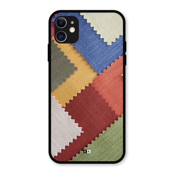 Printed Fabric Metal Back Case for iPhone 11