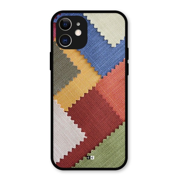 Printed Fabric Metal Back Case for iPhone 12