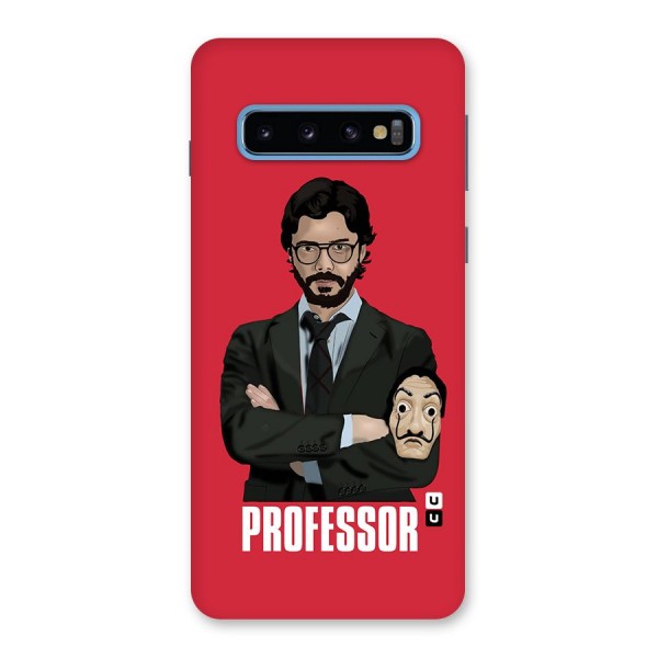 Professor Art Illustration Back Case for Galaxy S10