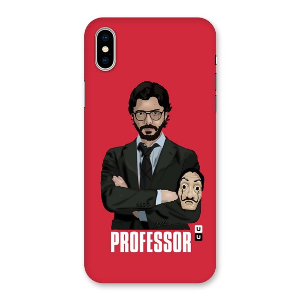 Professor Art Illustration Back Case for iPhone X