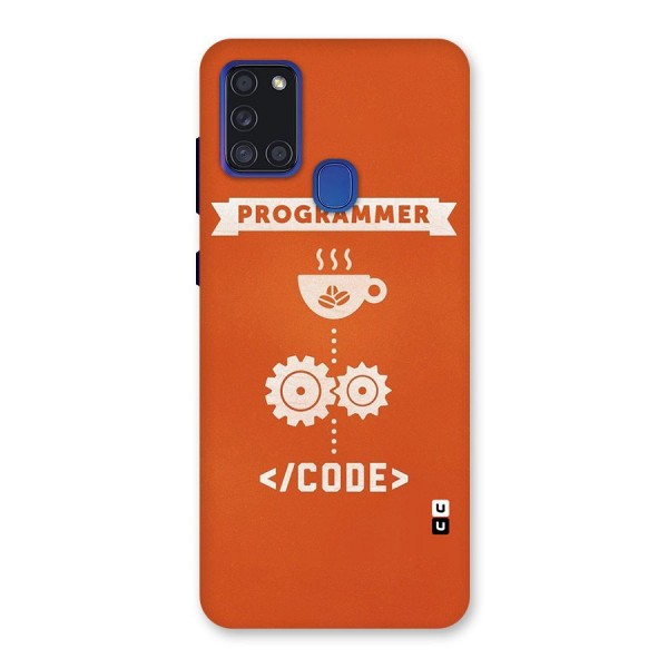 Programmer Coffee Code Back Case for Galaxy A21s