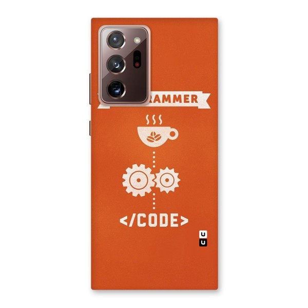 Programmer Coffee Code Back Case for Galaxy Note 20 Ultra