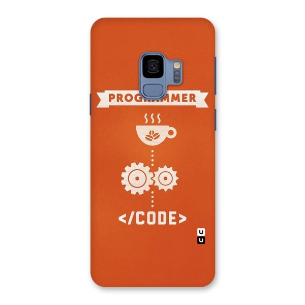 Programmer Coffee Code Back Case for Galaxy S9