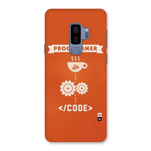 Programmer Coffee Code Back Case for Galaxy S9 Plus