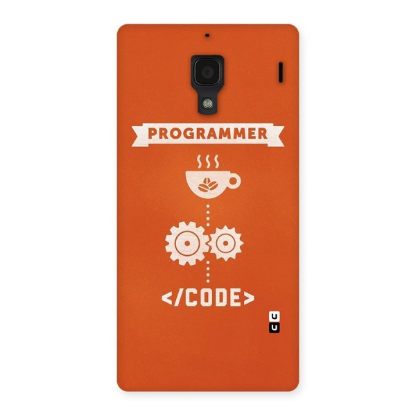 Programmer Coffee Code Back Case for Redmi 1S