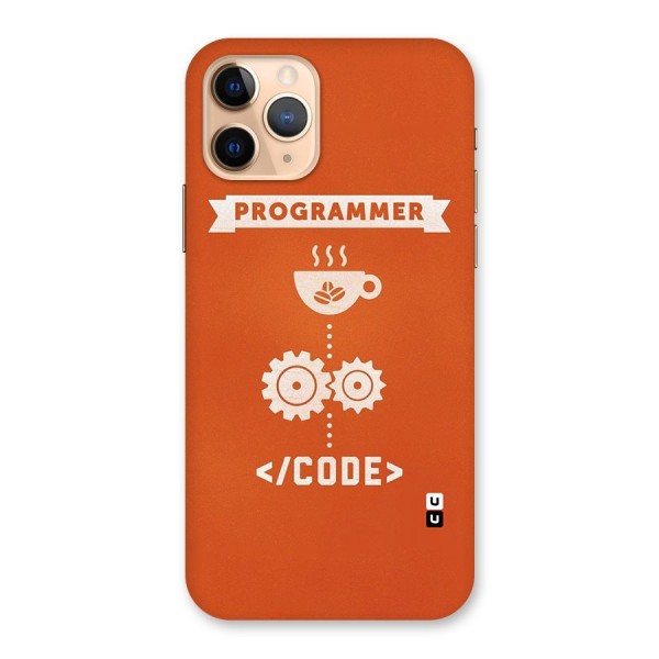 Programmer Coffee Code Back Case for iPhone 11 Pro