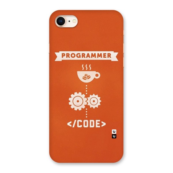 Programmer Coffee Code Back Case for iPhone 8