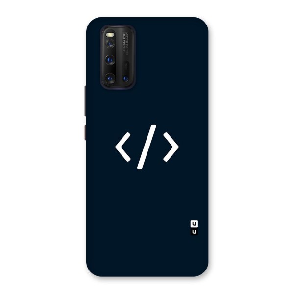 Programmers Style Symbol Glass Back Case for Vivo iQOO 3