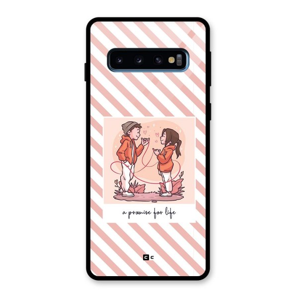Promise For Life Glass Back Case for Galaxy S10
