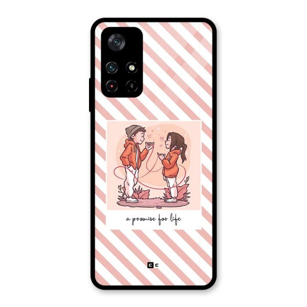 Promise For Life Glass Back Case for Poco M4 Pro 5G