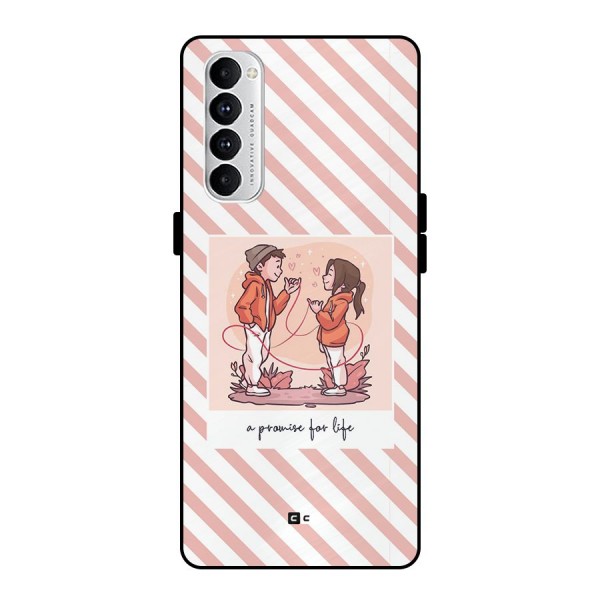 Promise For Life Metal Back Case for Oppo Reno4 Pro