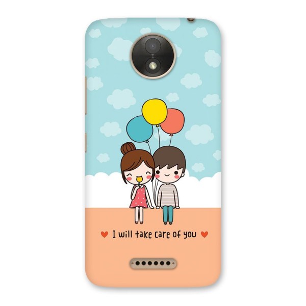 Promise To Care Back Case for Moto C Plus