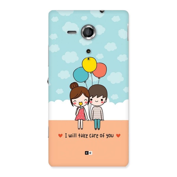 Promise To Care Back Case for Xperia Sp