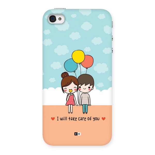 Promise To Care Back Case for iPhone 4 4s