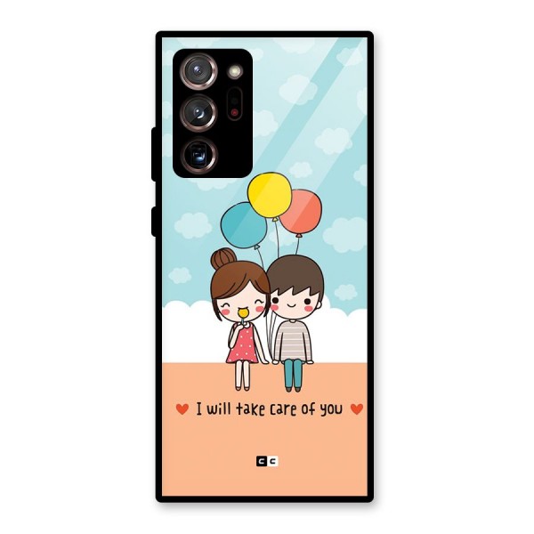 Promise To Care Glass Back Case for Galaxy Note 20 Ultra 5G