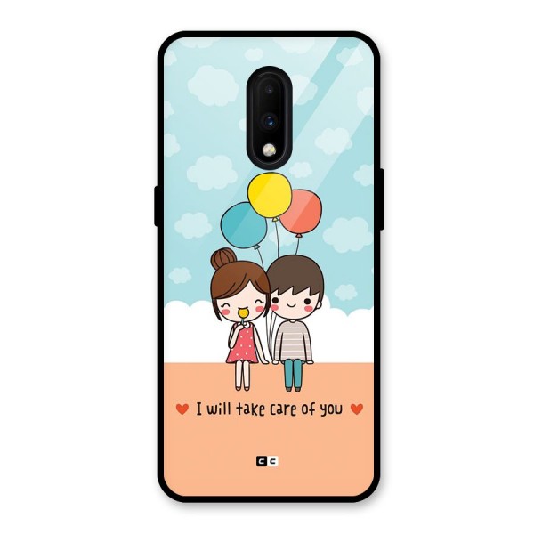 Promise To Care Glass Back Case for OnePlus 7