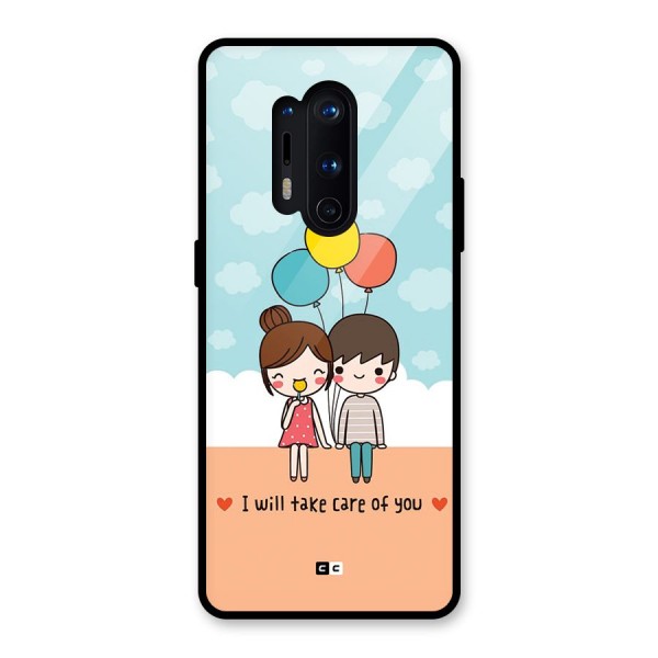 Promise To Care Glass Back Case for OnePlus 8 Pro