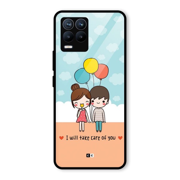 Promise To Care Glass Back Case for Realme 8