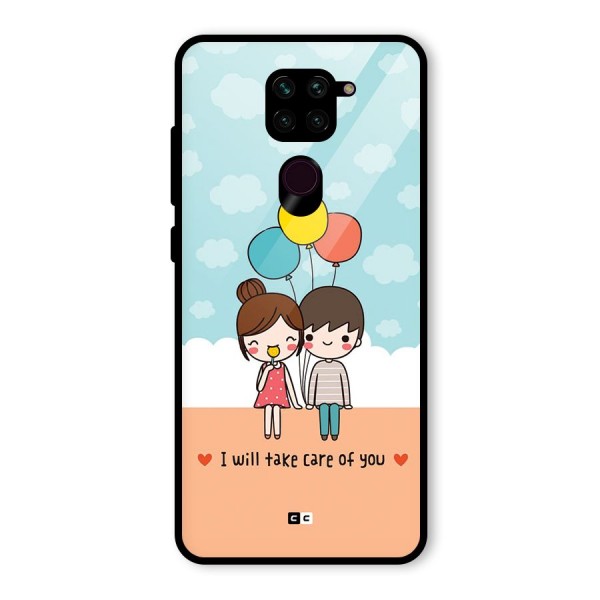 Promise To Care Glass Back Case for Redmi Note 9