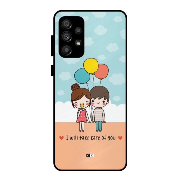 Promise To Care Metal Back Case for Galaxy A73 5G
