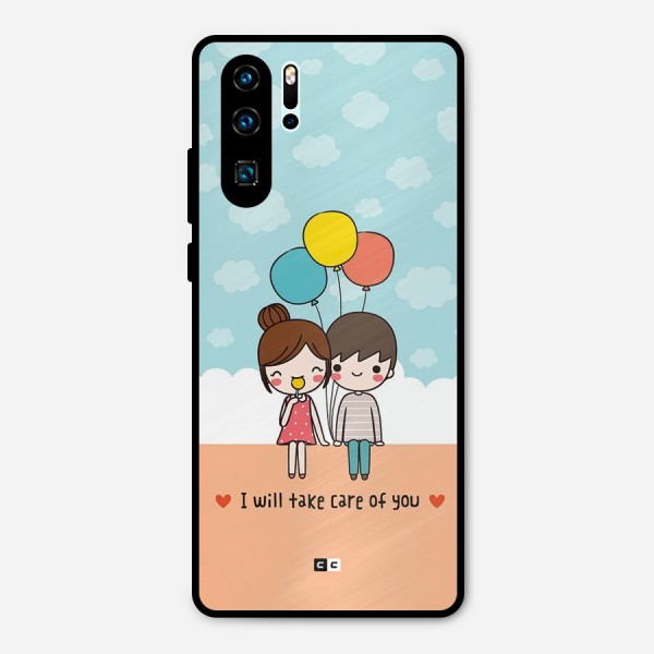 Promise To Care Metal Back Case for Huawei P30 Pro