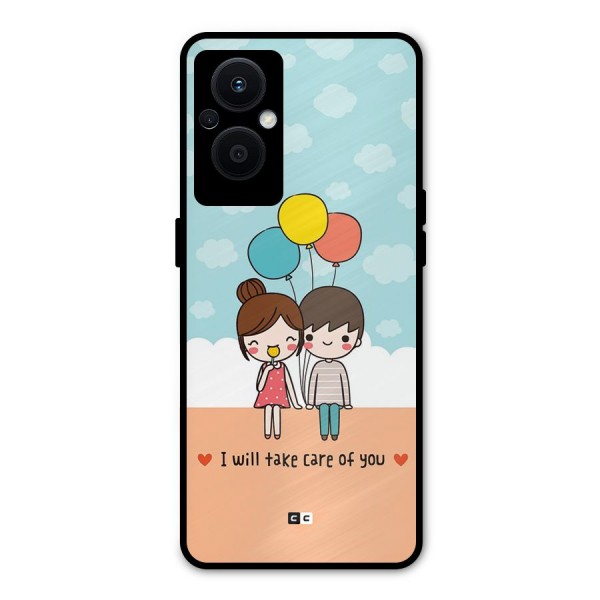 Promise To Care Metal Back Case for Oppo F21s Pro 5G